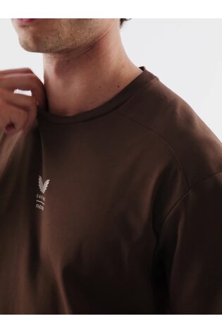 Reiss | Castore Cotton Relaxed Graphic T-shirt in Cocoa Bark/Stone Cas - Image 2 of 7