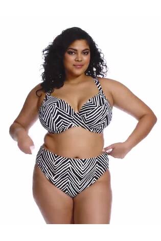 Elomi Black Fiji Falls Mid Rise Bikini Briefs - Image 2 of 6