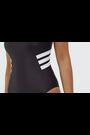adidas Black 3 Stripe U Back Swimsuit - Image 2 of 7