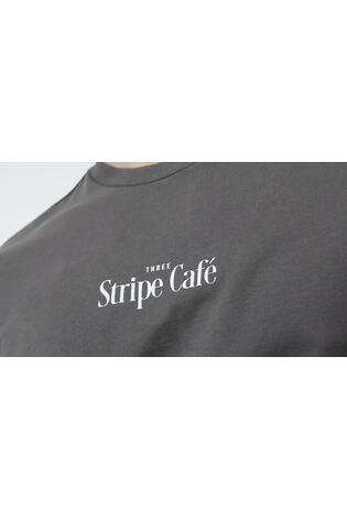 Серый - Футболка с принтом adidas Coffee Cafe - Изображение 2 5