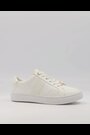 Dune London White Mix Material Stripe Everleigh Trainers - Image 2 of 6
