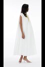 leem Cream V-Neck Trim Sleeveless Kaftan - Image 2 of 6