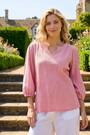 Roman Pink Broderie Detail Tunic Top - Image 2 of 6