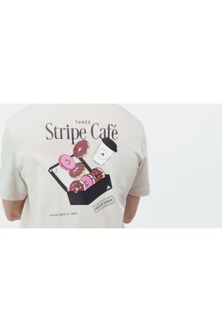 Бежевый - Футболка с принтом adidas Coffee Cafe - Изображение 2 5