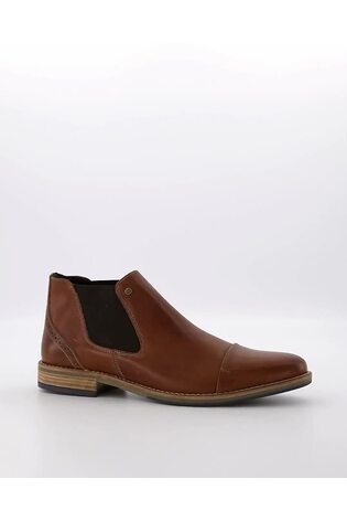 Dune London Brown Chilean Toe Cap Chelsea Boots - Image 2 of 6