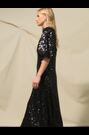 Ro&Zo Cluster Sequin Evora Black Dress - Image 2 of 9