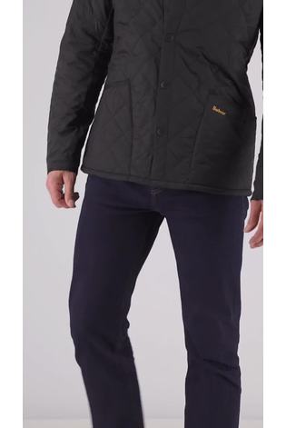Barbour® Black Heritage Liddesdale Slim Fit Quilted Jacket - Image 2 of 10