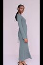 Pretty Lavish Grey Scarlett Tie Knit Dress - Image 2 of 5