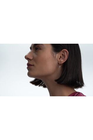 Ted Baker Rose Gold Tone HANNIY: Crystal Heart Huggie Earrings - Image 2 of 7