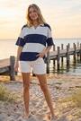 Roman Blue Stripe Detail Rugby Shirt - Image 2 of 6