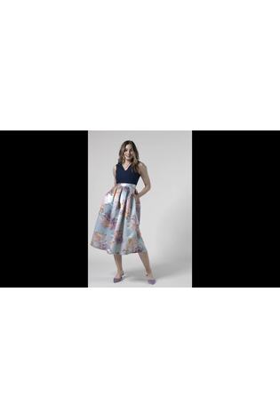 Closet Blue Pleated Skirt Dress - Image 2 of 6