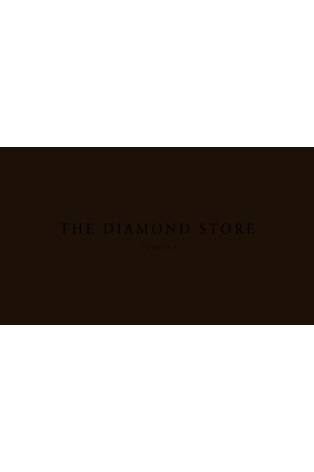 The Diamond Store 9k White Gold Lab Diamond Cross Pendant Necklace Claw Set 0.25ct H/Si