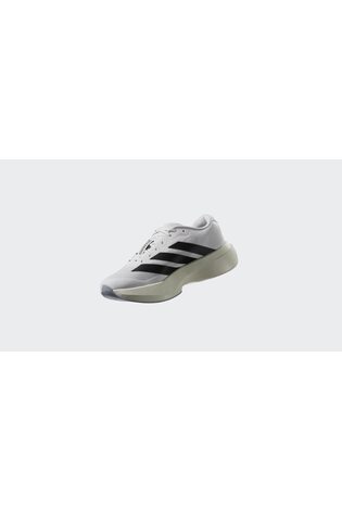 adidas White/Black Adizero Evo Trainers - Image 2 of 11