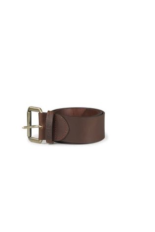 Barbour matt leather store belt