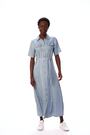 Roman Blue Button Through Denim Midi Dress - Image 2 of 6