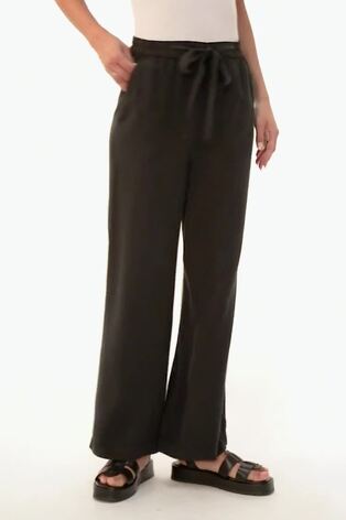 Roman Black Tie Waist Wide Leg Trousers - Image 2 of 6