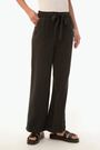 Roman Black Tie Waist Wide Leg Trousers - Image 2 of 6