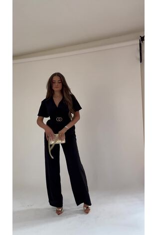Miranda crepe jumpsuit clearance