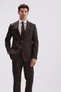 MOSS Brown Stripe Tailored Italian Suit Jacket - Image 2 of 6