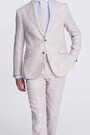MOSS Tailored Fit Oatmeal Linen Suit: Jacket - Image 2 of 8