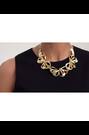 Ted Baker Gold Tone Leona: Abstract Leaf Statement Necklace - Image 2 of 8