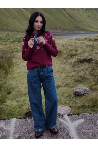 FatFace Embroidered Floral Sweatshirt - Image 2 sur 7