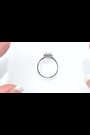 The Diamond Store 9K White Gold Opal 7 x 5mm And Diamond Ring - Image 2 of 5