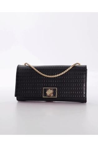 Buy Dune London Black Dinidelphie Medium Woven Grab Bag from Next Luxembourg