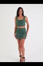 Amy Lynn Green Lola Sequin Boucle Square Neck Vest - Image 2 of 8