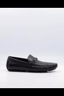 Dune London Black Beacons Driver Moccasins With Woven Trim - Image 2 of 6