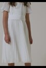 Angel & Rocket White Pleated Ballerina Occasion Bow Dress - Image 2 of 5