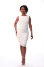 Roman White Petite Ruffle Sleeveless Dress - Image 2 of 6