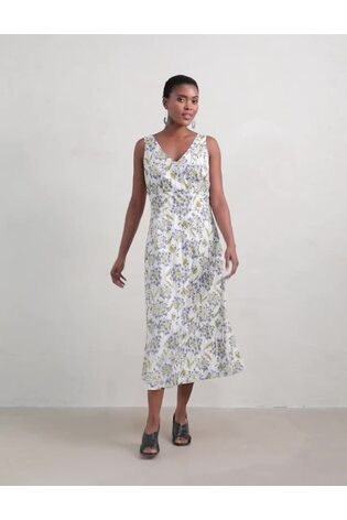 Seasalt Cornwall Blue Sky Beyond Sleeveless V-Neck Dress - Image 2 of 6