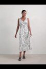 Seasalt Cornwall Blue Sky Beyond Sleeveless V-Neck Dress - Image 2 of 6