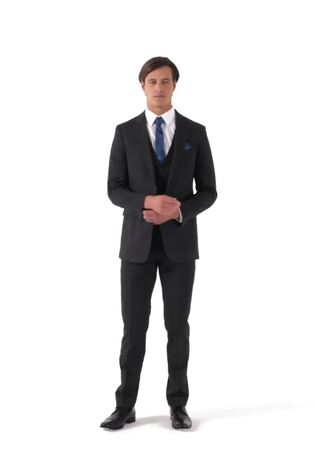 Skopes Truman Charcoal Grey Tailored Fit Suit Jacket