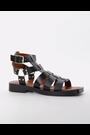Dune London Black Lynks Moto Gladiator Sandals - Image 2 of 6