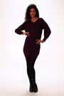 Roman Purple Knitted Jumper Dress - Image 2 of 6