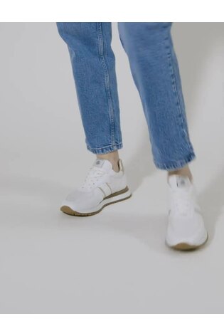 Jones Bootmaker Consciously Crafted Tristana Apple White Leather Trainers - Image 2 of 6