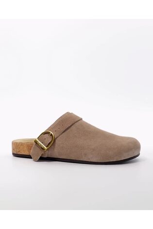 Dune London Brown Closed Toe Gracella Clogs - Image 2 of 6