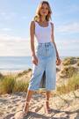Roman Blue Light Wash Midi Skirt - Image 2 of 5