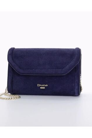 Dune London Blue Bellini Border Foldover Clutch one Womens