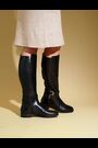 Jones Bootmaker Emaline Leather Long Black Boots - Image 2 of 7