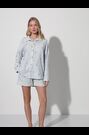 Aruelle Blue Lenora Embroidered Striped Short Pyjamas Set - Image 2 of 4