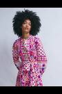 Boden Pink Ava Cotton Midi Dress - Image 2 of 7