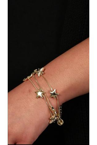 Caramel Jewellery London Gold Tone Party Of Stars Bracelet - Image 2 of 5
