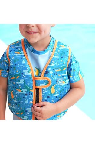 Splash About Crocodile Swamp Blue Go Splash Swim Vest - Image 2 of 6