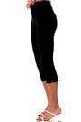 Roman Black Cropped Stretch Capri Trousers - Image 2 of 5