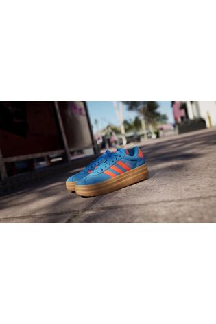 adidas Blue/Orange VL Court Bold Trainers - Image 2 of 18