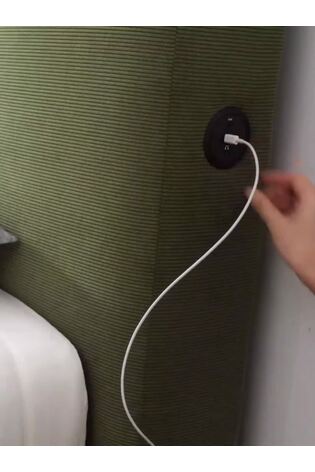 Koble Green Corduroy Side Lift Ottoman TV Bed - Image 2 of 7