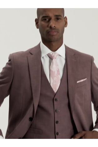 Roșu - Croială pe măsură - Skopes Taioare Fit Lucien Costum Jachetă - Imaginea 2 din 6